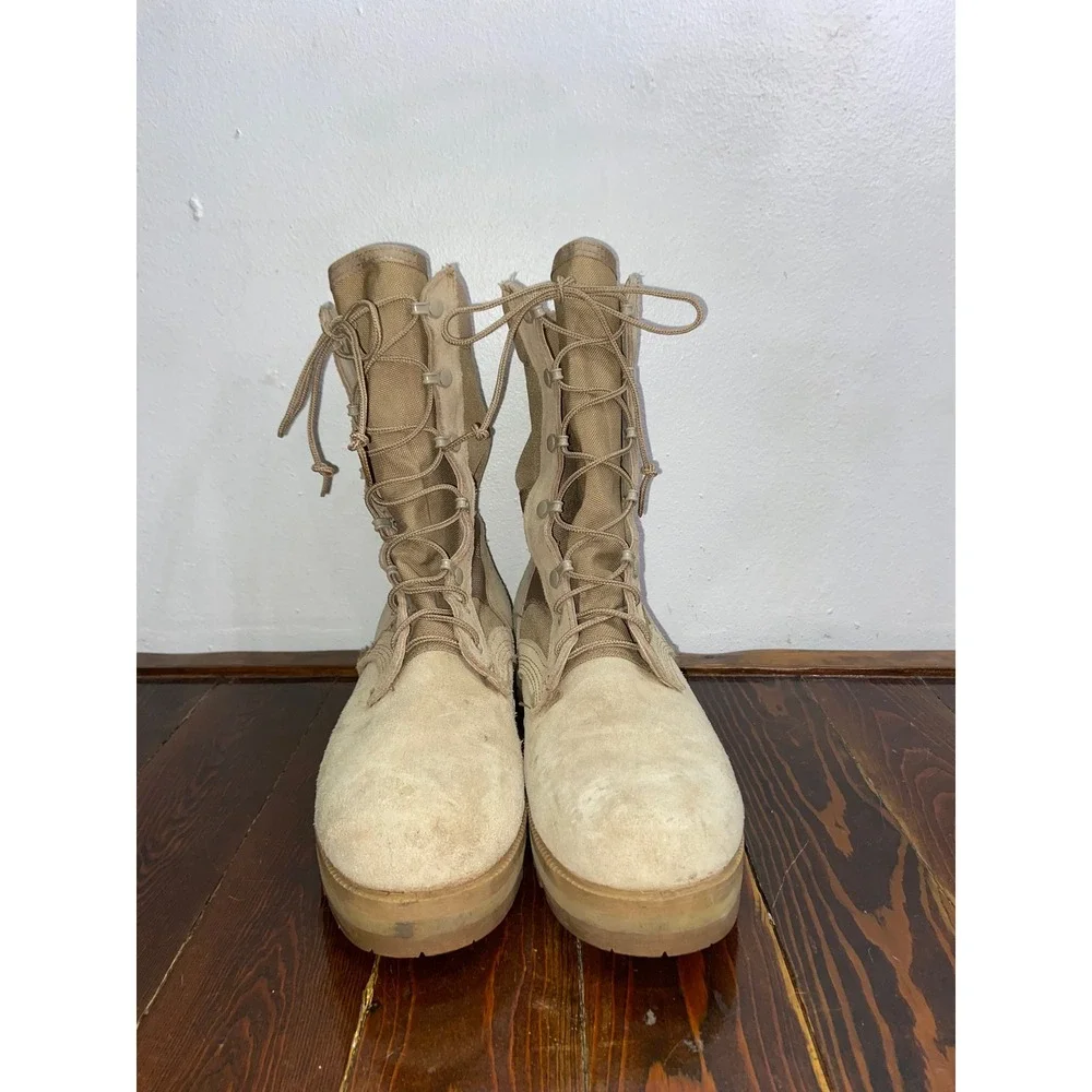 USGI Rocky 789 Desert Tan Suede Military Combat Tactical Boots Vibram Sierra 10N